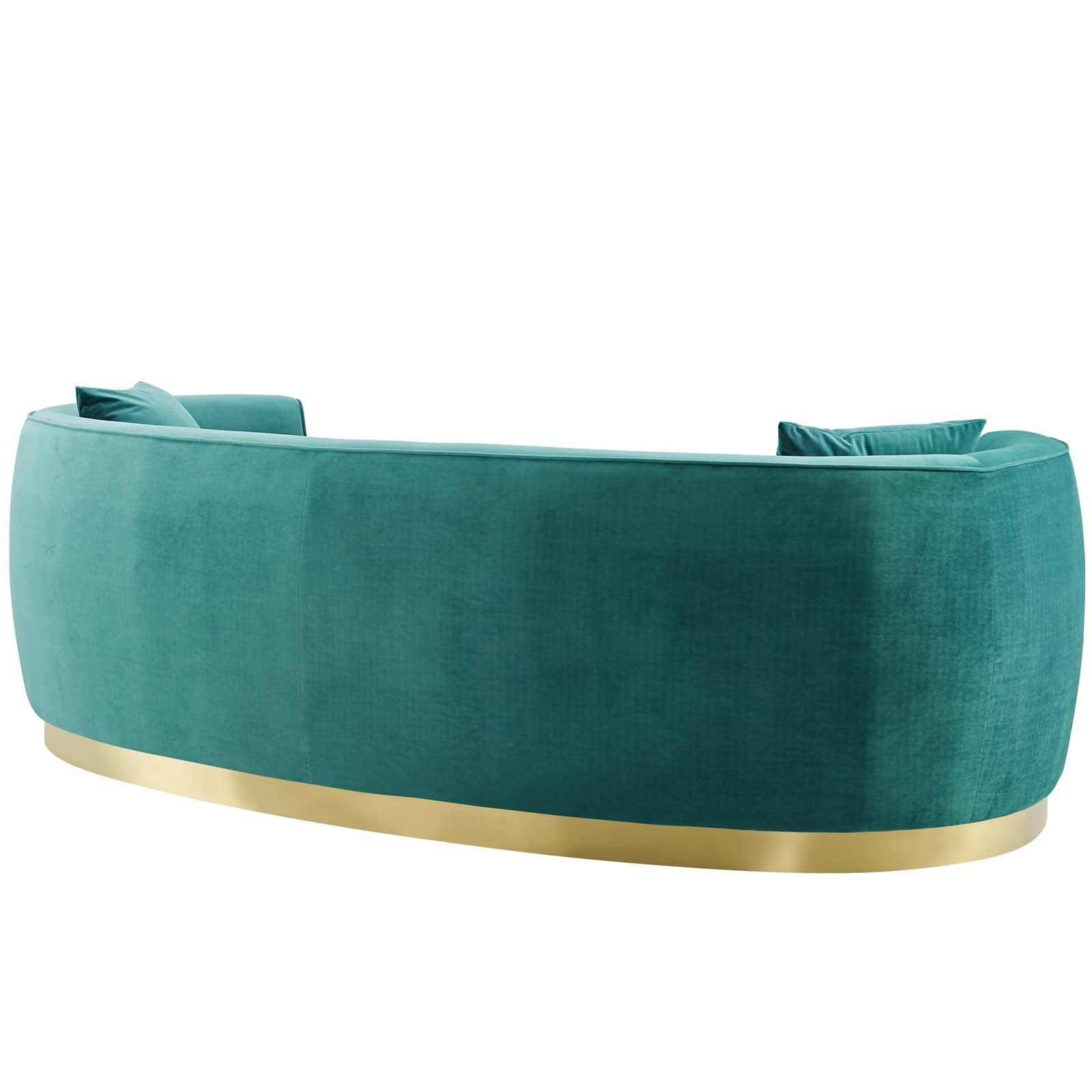 Modway Resolute Curved Performance Velvet Sofa | Sofas | Modishstore-14