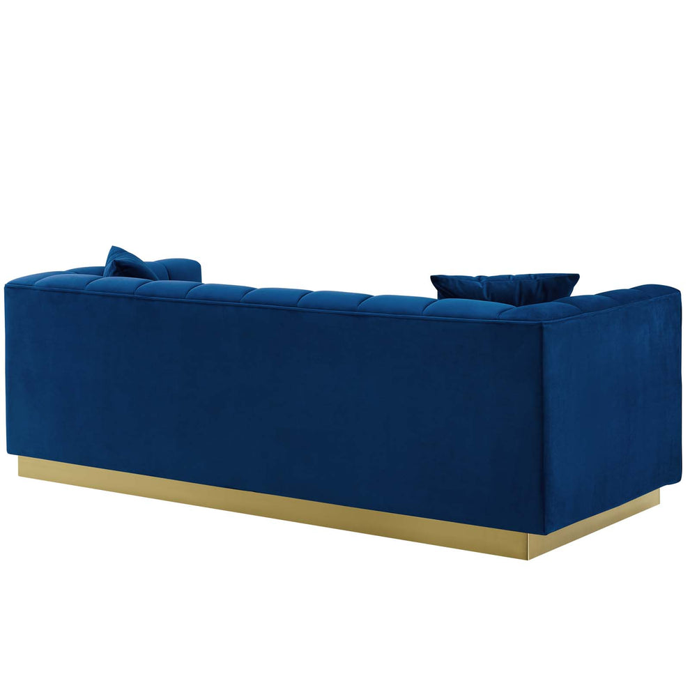 Modway Vivacious Biscuit Tufted Performance Velvet Sofa - EEI-3409 | Sofas | Modishstore - 6