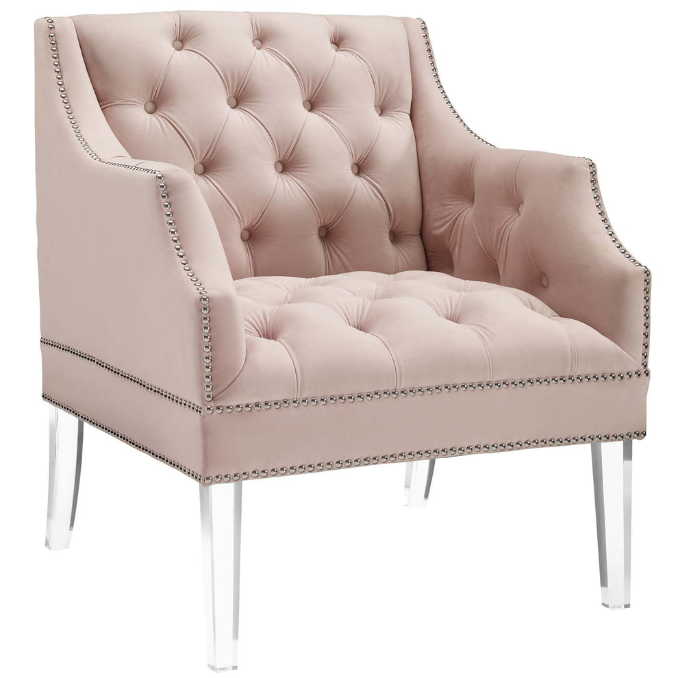 Modway Proverbial Tufted Button Accent Performance Velvet Armchair - EEI-3413 | Armchairs | Modishstore - 3