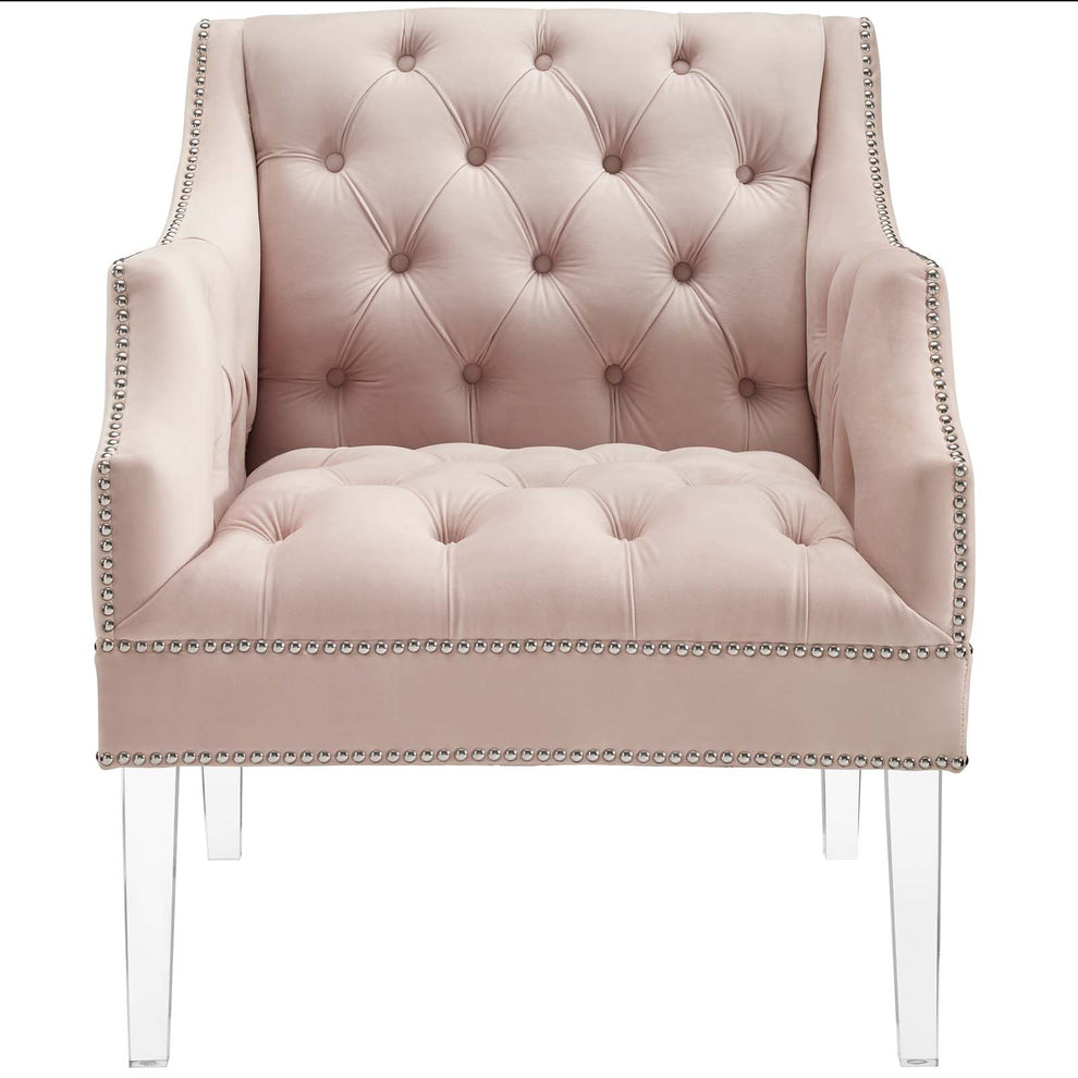 Modway Proverbial Tufted Button Accent Performance Velvet Armchair - EEI-3413 | Armchairs | Modishstore - 6