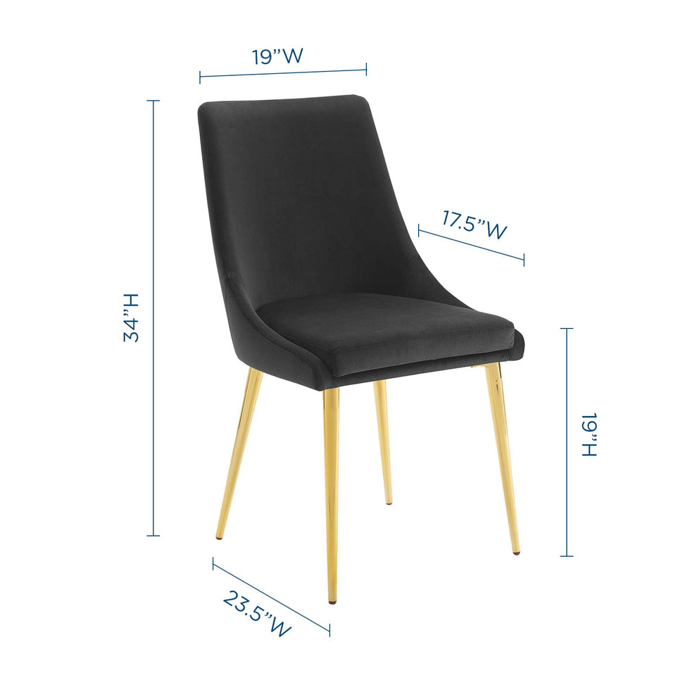 Modway Viscount Accent Performance Velvet Dining Chair - EEI-3416 | Dining Chairs | Modishstore - 8