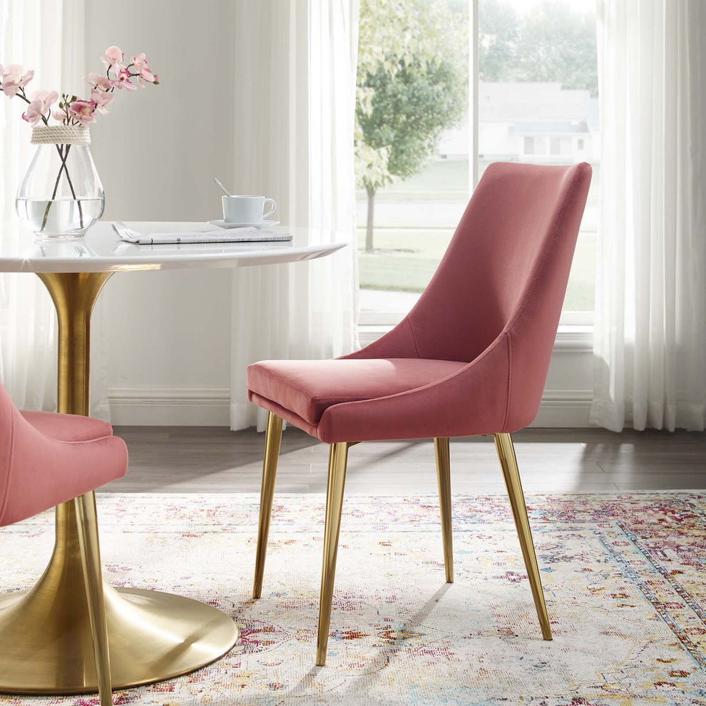 Modway Viscount Accent Performance Velvet Dining Chair - EEI-3416 | Dining Chairs | Modishstore - 57