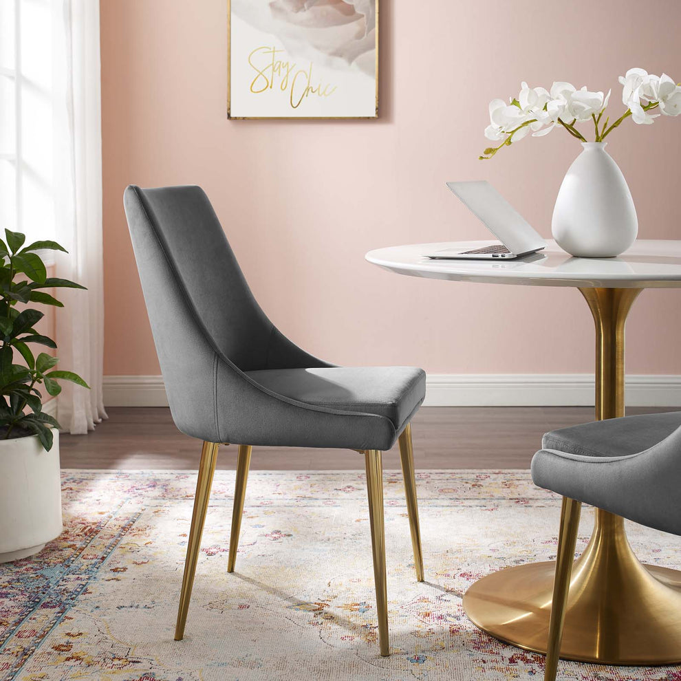 Modway Viscount Accent Performance Velvet Dining Chair - EEI-3416 | Dining Chairs | Modishstore - 1