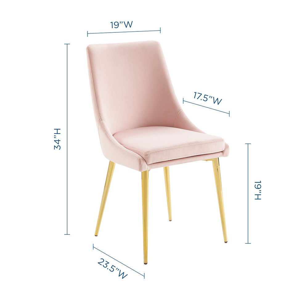 Modway Viscount Accent Performance Velvet Dining Chair - EEI-3416 | Dining Chairs | Modishstore - 9