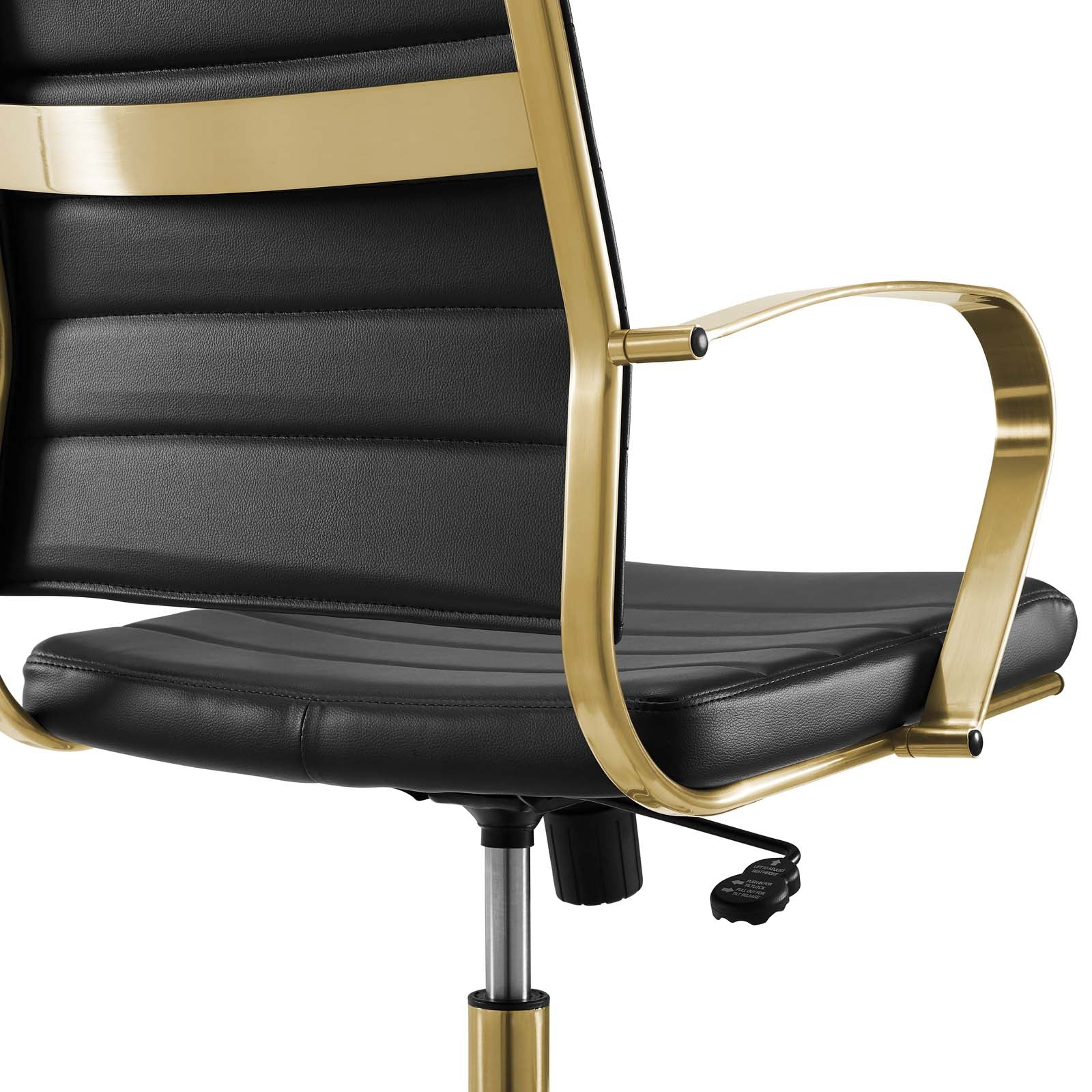 Modway Jive Gold Stainless Steel Highback Office Chair | Office Chairs | Modishstore-4