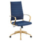 Modway Jive Gold Stainless Steel Highback Office Chair | Office Chairs | Modishstore-24