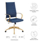 Modway Jive Gold Stainless Steel Highback Office Chair | Office Chairs | Modishstore-18