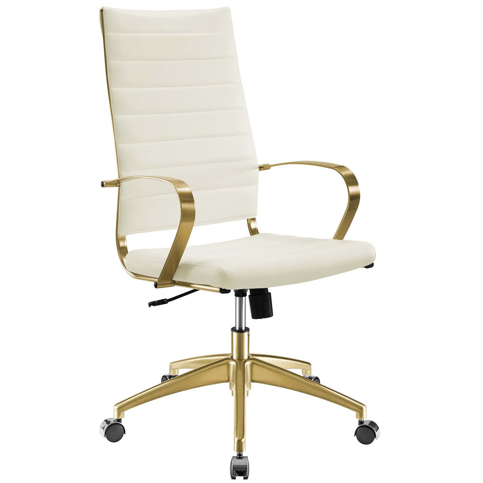 Modway Jive Gold Stainless Steel Highback Office Chair - EEI-3417 | Office Chairs | Modishstore - 11
