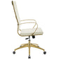 Modway Jive Gold Stainless Steel Highback Office Chair | Office Chairs | Modishstore-15