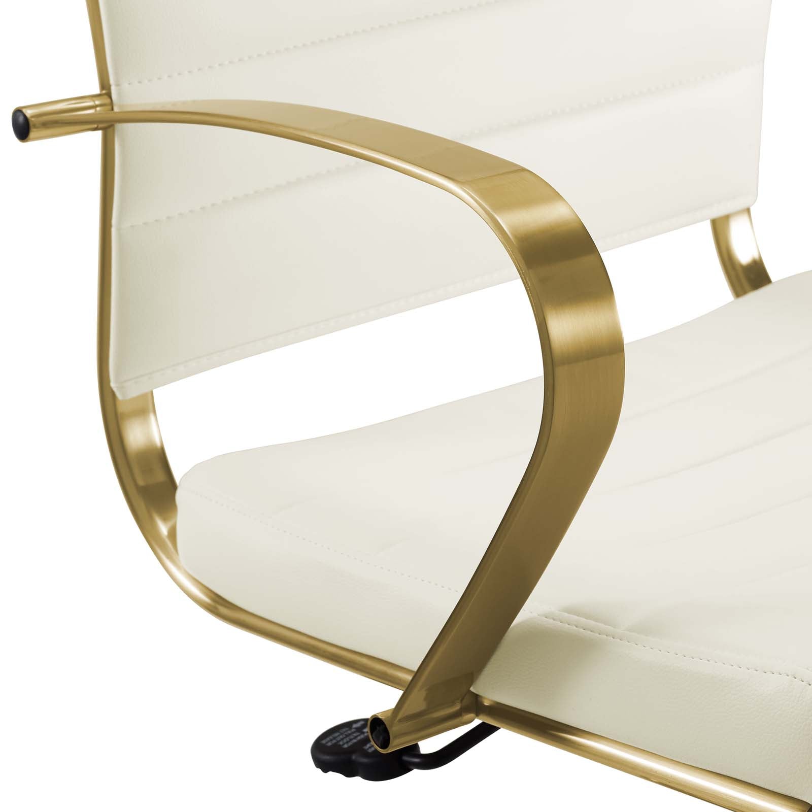 Modway Jive Gold Stainless Steel Highback Office Chair | Office Chairs | Modishstore-9