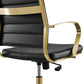 Modway Jive Gold Stainless Steel Midback Office Chair | Office Chairs | Modishstore-11