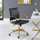 Modway Jive Gold Stainless Steel Midback Office Chair | Office Chairs | Modishstore-7