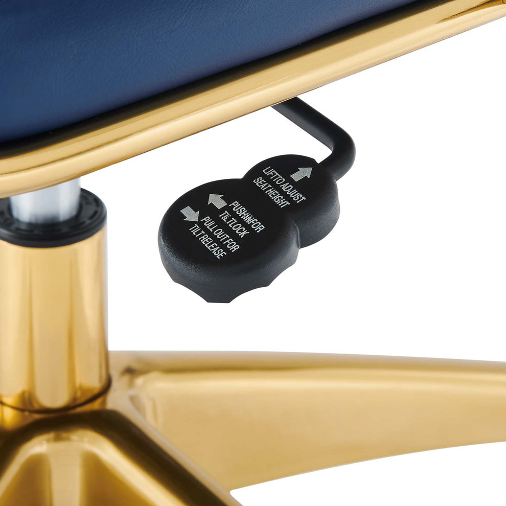 Modway Jive Gold Stainless Steel Midback Office Chair - EEI-3418 | Office Chairs | Modishstore - 22