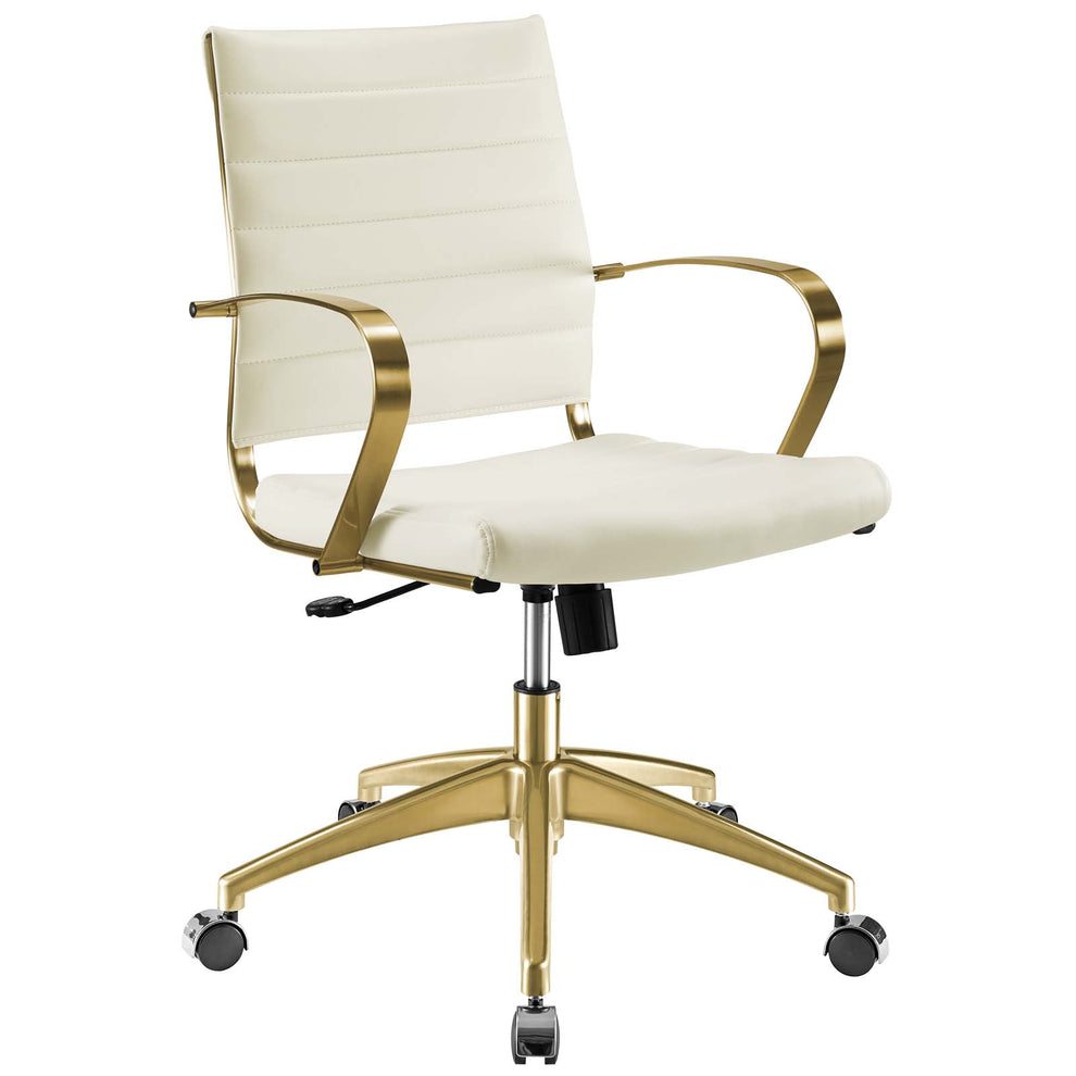Modway Jive Gold Stainless Steel Midback Office Chair - EEI-3418 | Office Chairs | Modishstore - 2