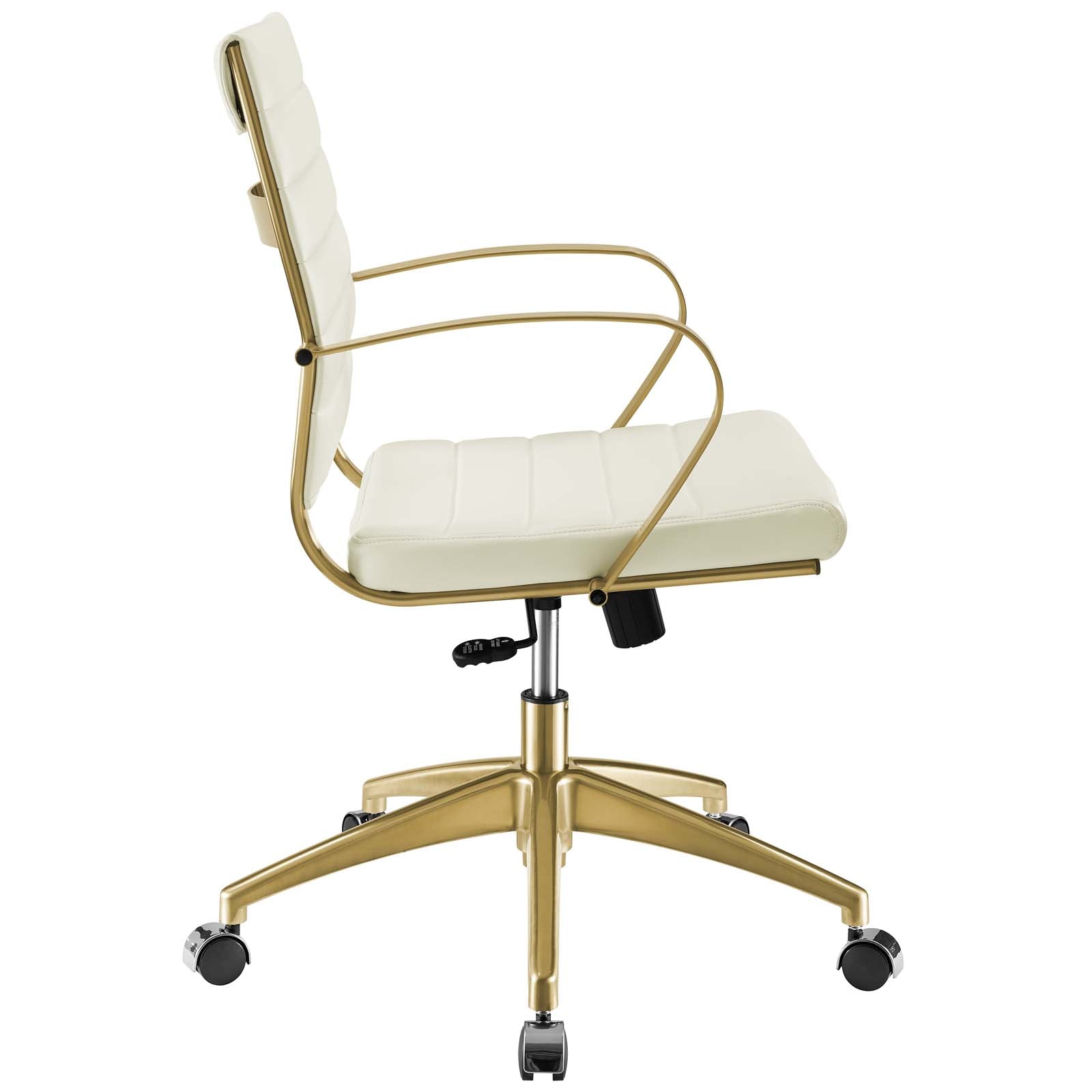 Modway Jive Gold Stainless Steel Midback Office Chair | Office Chairs | Modishstore-6