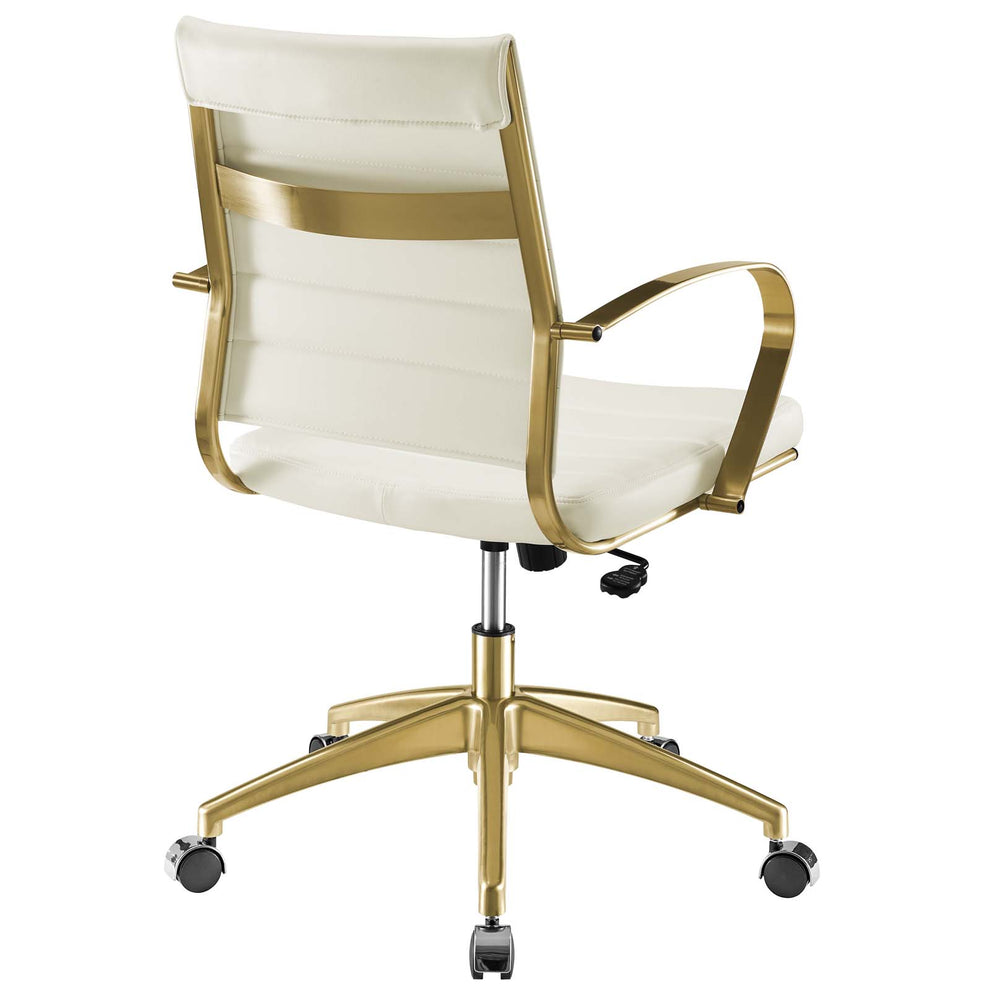 Modway Jive Gold Stainless Steel Midback Office Chair - EEI-3418 | Office Chairs | Modishstore - 5