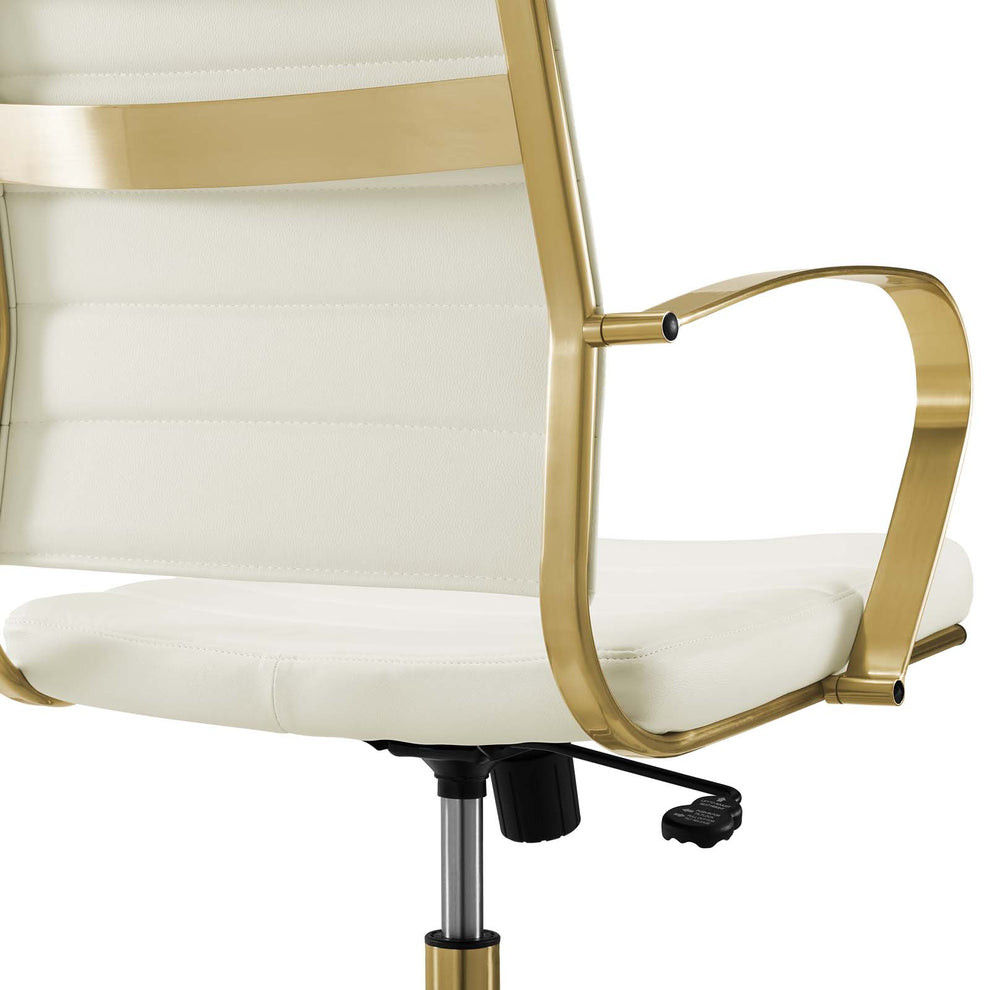 Modway Jive Gold Stainless Steel Midback Office Chair - EEI-3418 | Office Chairs | Modishstore - 8