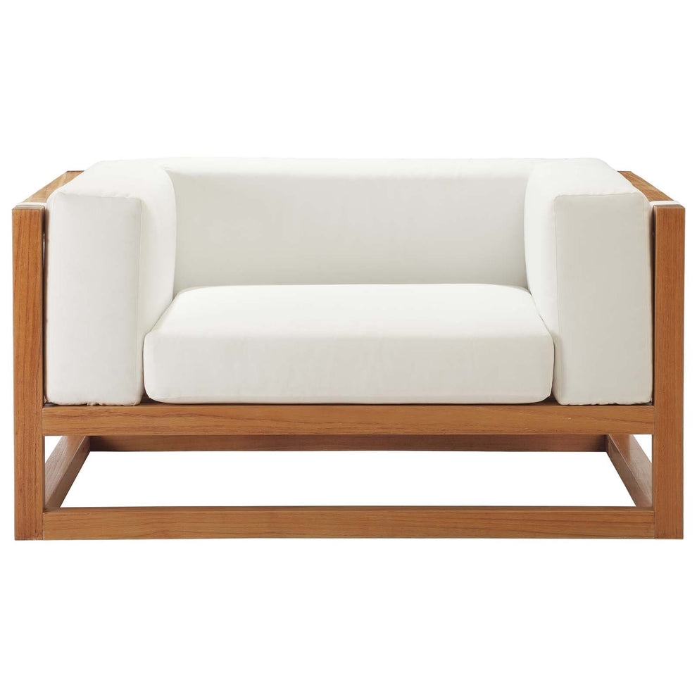 Modway Newbury Accent Lounge Outdoor Patio Premium Grade A Teak Wood Armchair - EEI-3421 | Lounge Chairs | Modishstore - 5