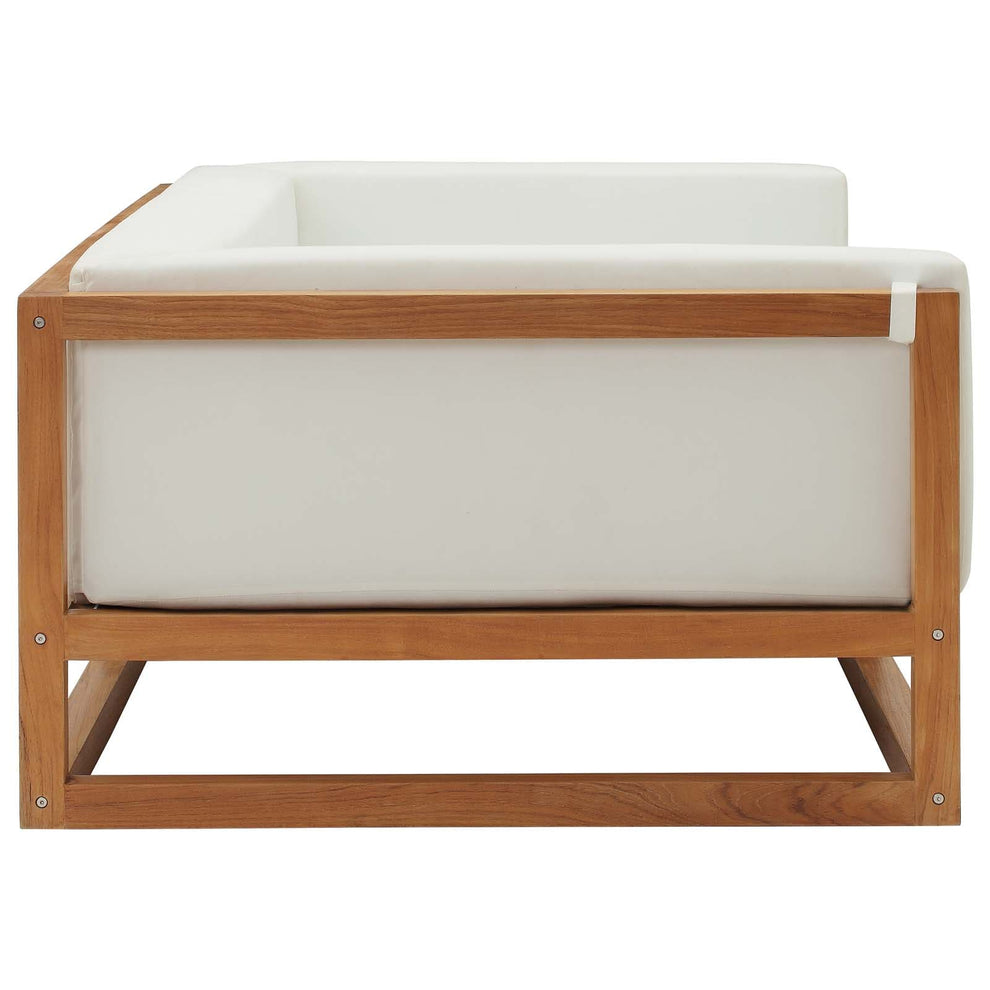 Modway Newbury Accent Lounge Outdoor Patio Premium Grade A Teak Wood Sofa - EEI-3423 | Outdoor Sofas, Loveseats & Sectionals | Modishstore - 2