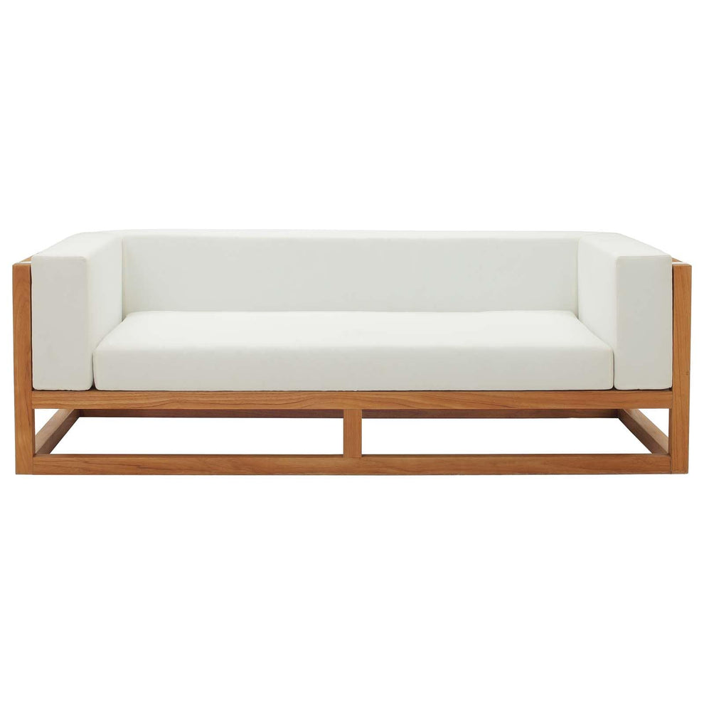 Modway Newbury Accent Lounge Outdoor Patio Premium Grade A Teak Wood Sofa - EEI-3423 | Outdoor Sofas, Loveseats & Sectionals | Modishstore - 4