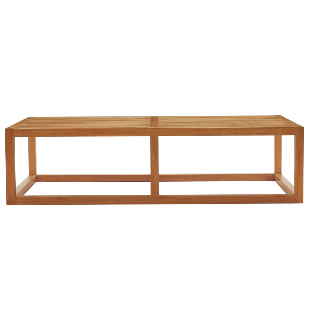 Modway Newbury Outdoor Patio Premium Grade A Teak Wood Coffee Table - EEI-3424 | Coffee Tables | Modishstore - 2