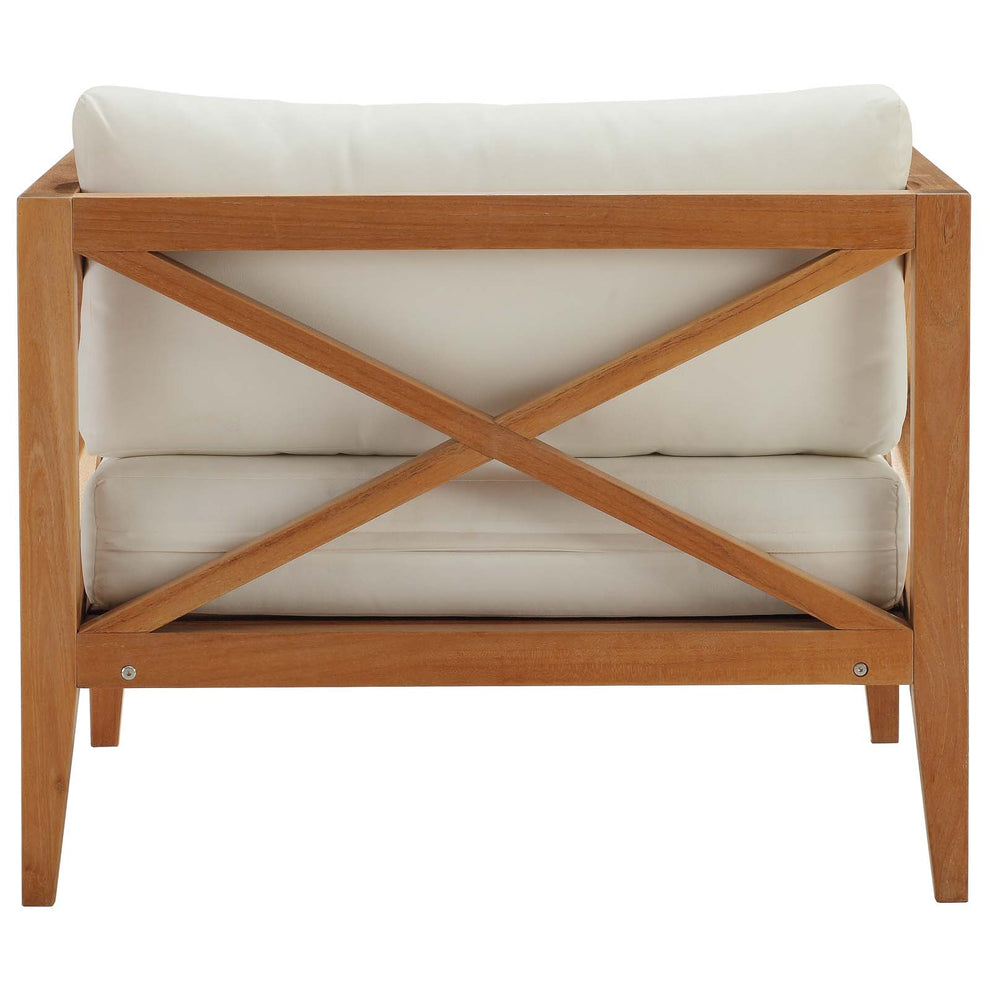 Modway Northlake Outdoor Patio Premium Grade A Teak Wood Armchair - EEI-3425 | Outdoor Chairs | Modishstore - 2