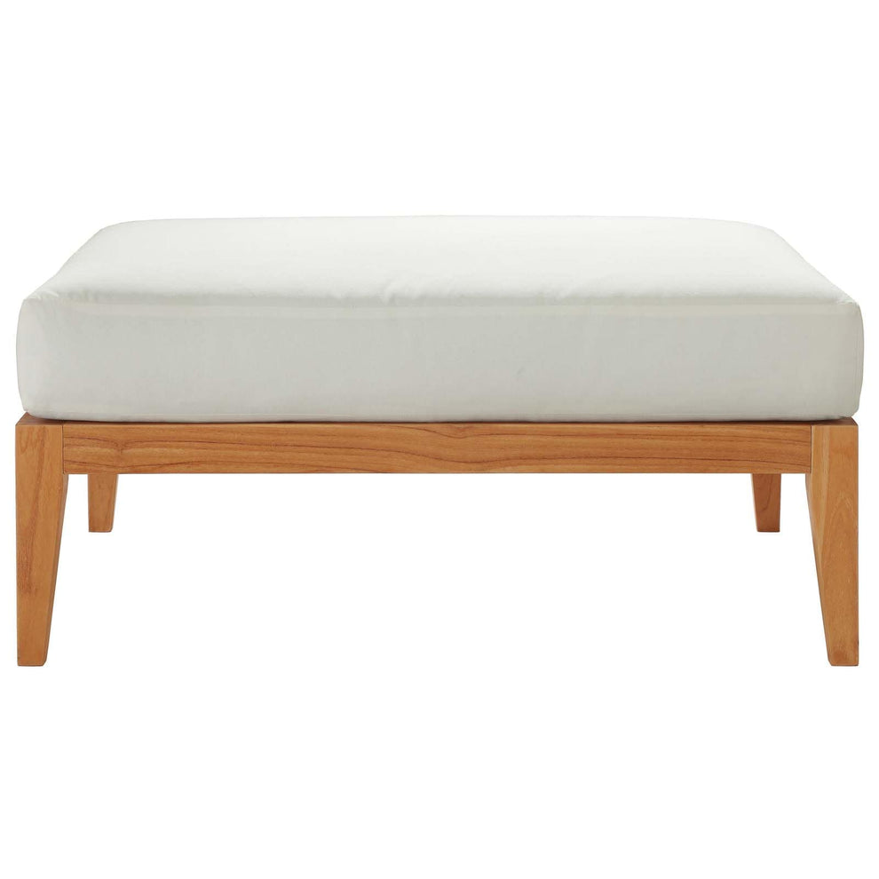Modway Northlake Outdoor Patio Premium Grade A Teak Wood Ottoman - EEI-3428 | Outdoor Ottomans | Modishstore - 3