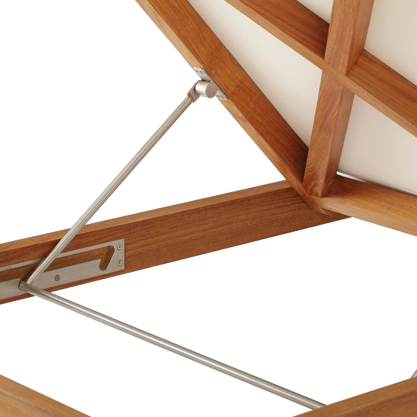 Modway Northlake Outdoor Patio Premium Grade A Teak Wood Chaise Lounge - EEI-3429 | Outdoor Recliners & Lounge Chairs | Modishstore - 6