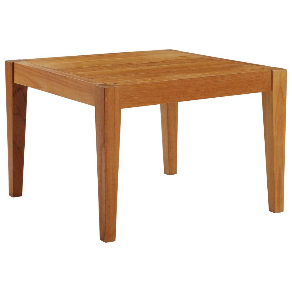 Modway Northlake Outdoor Patio Premium Grade A Teak Wood Side Table | Side Tables | Modishstore-2
