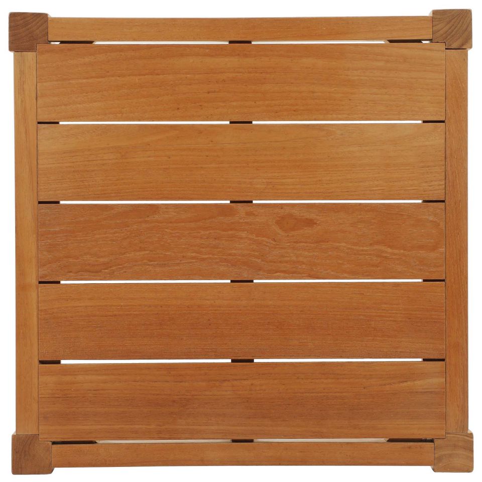 Modway Northlake Outdoor Patio Premium Grade A Teak Wood Side Table - EEI-3431 | Outdoor Tables | Modishstore - 4