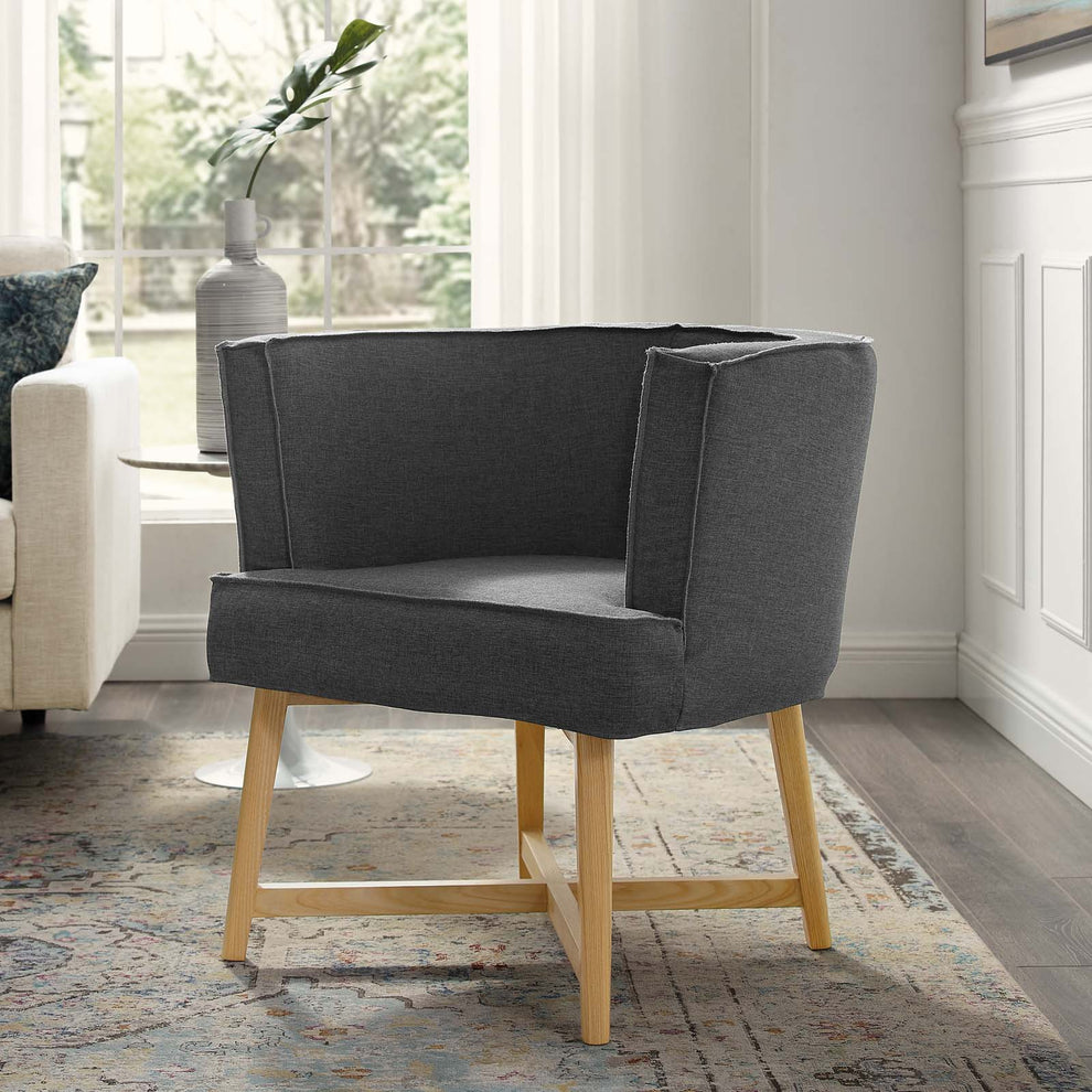Anders Upholstered Fabric Accent Chair By Modway - EEI-3432 | Accent Chairs | Modishstore - 1