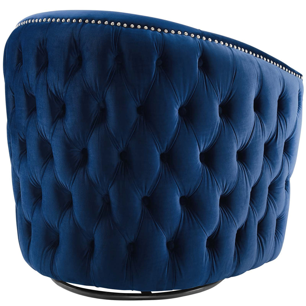 Modway Rogue Swivel Performance Velvet Armchair - EEI-3434 | Armchairs | Modishstore - 5