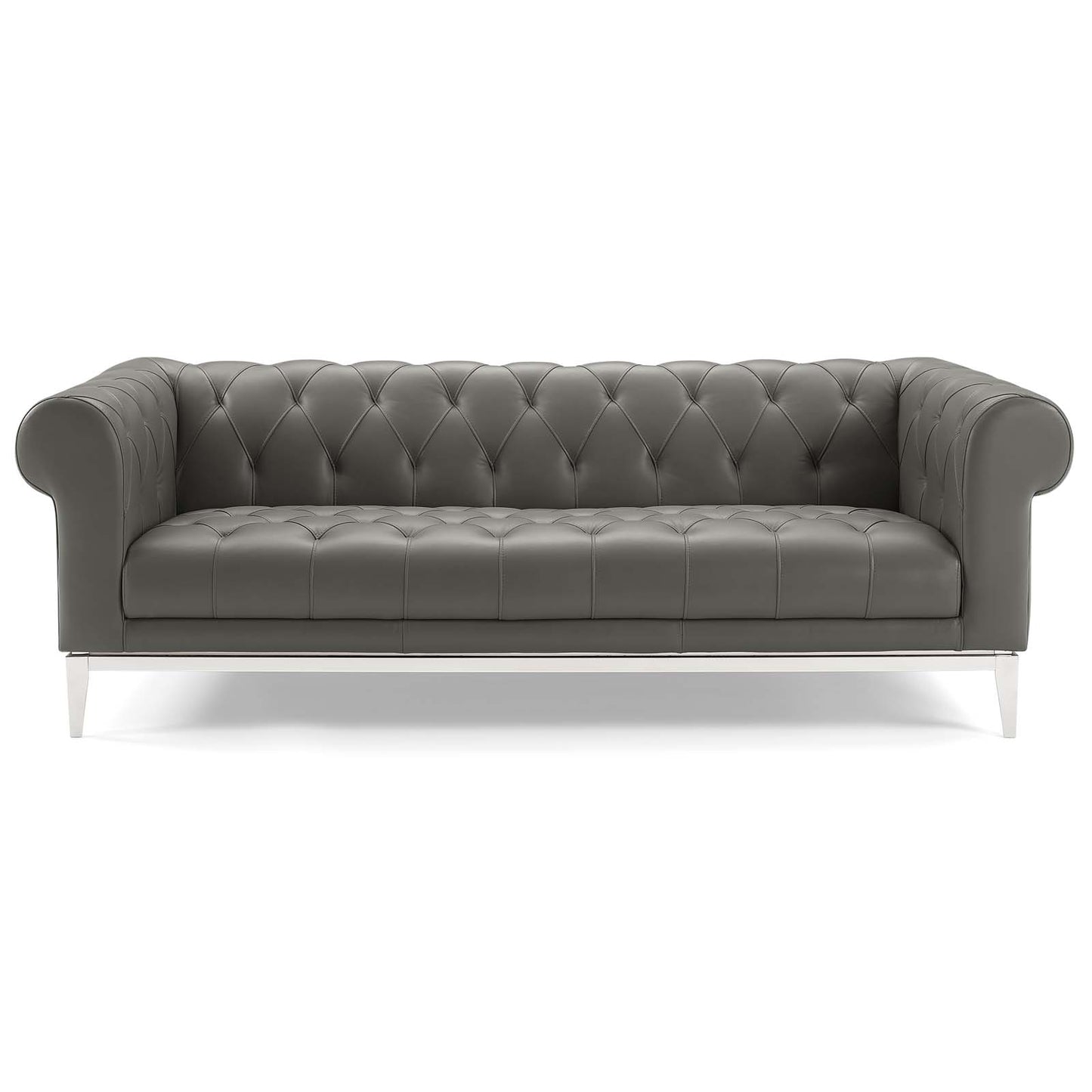 Modway Idyll Tufted Button Upholstered Leather Chesterfield Sofa - EEI-3441 | Sofas | Modishstore - 5