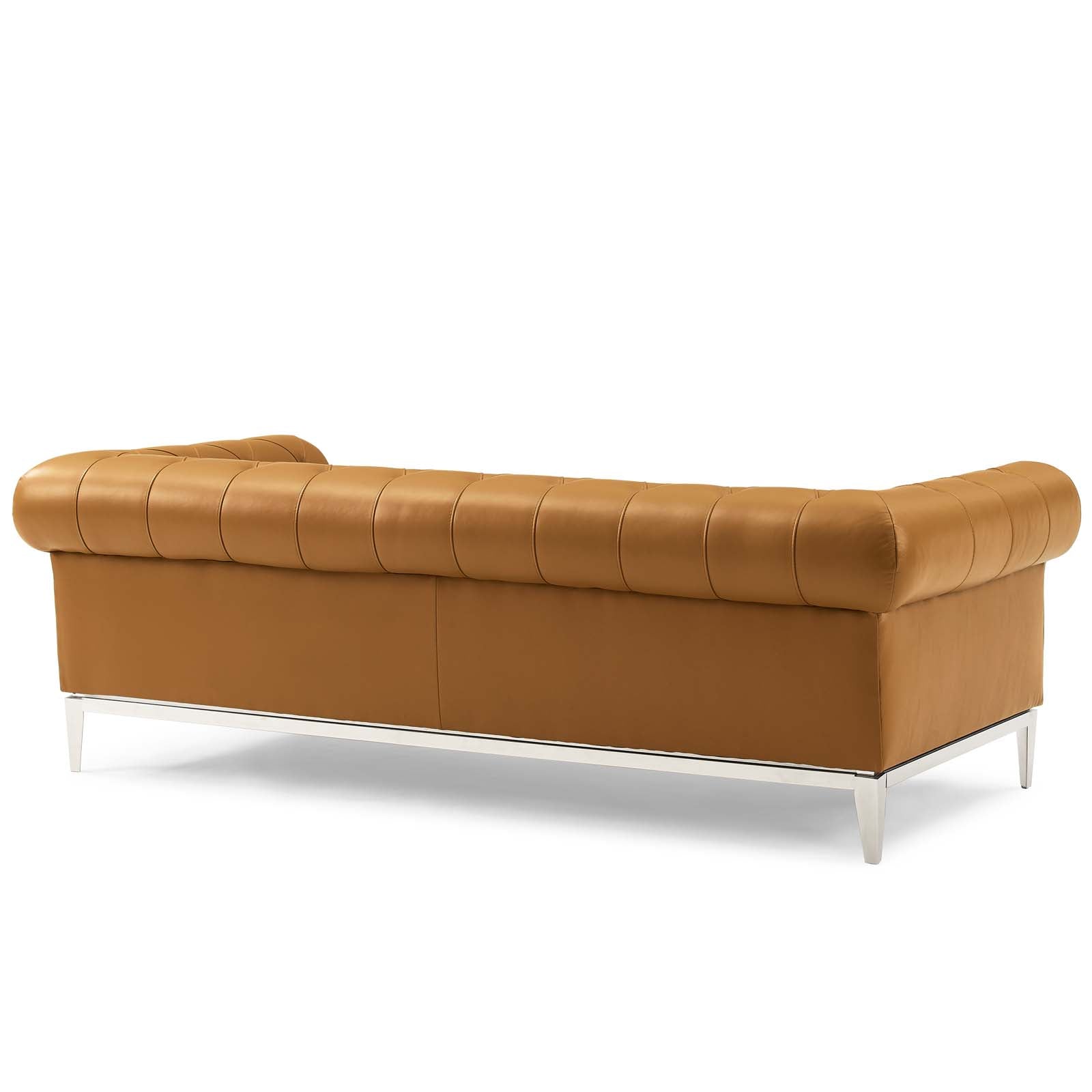 Modway Idyll Tufted Button Upholstered Leather Chesterfield Sofa | Sofas | Modishstore-11