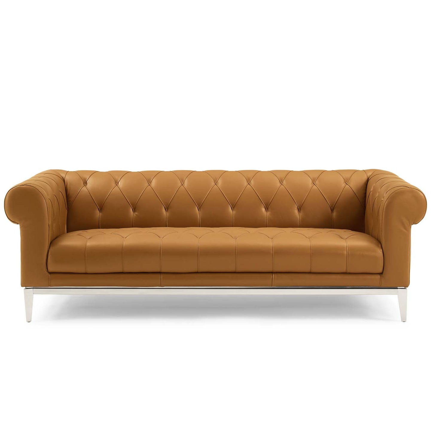 Modway Idyll Tufted Button Upholstered Leather Chesterfield Sofa - EEI-3441 | Sofas | Modishstore - 12