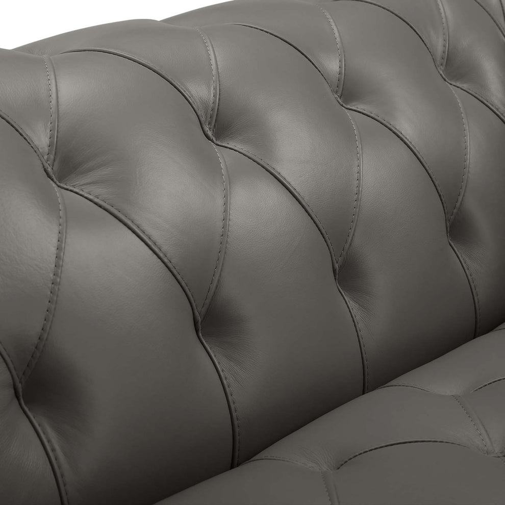 Modway Idyll Tufted Button Upholstered Leather Chesterfield Loveseat - EEI-3442 | Loveseats | Modishstore - 7