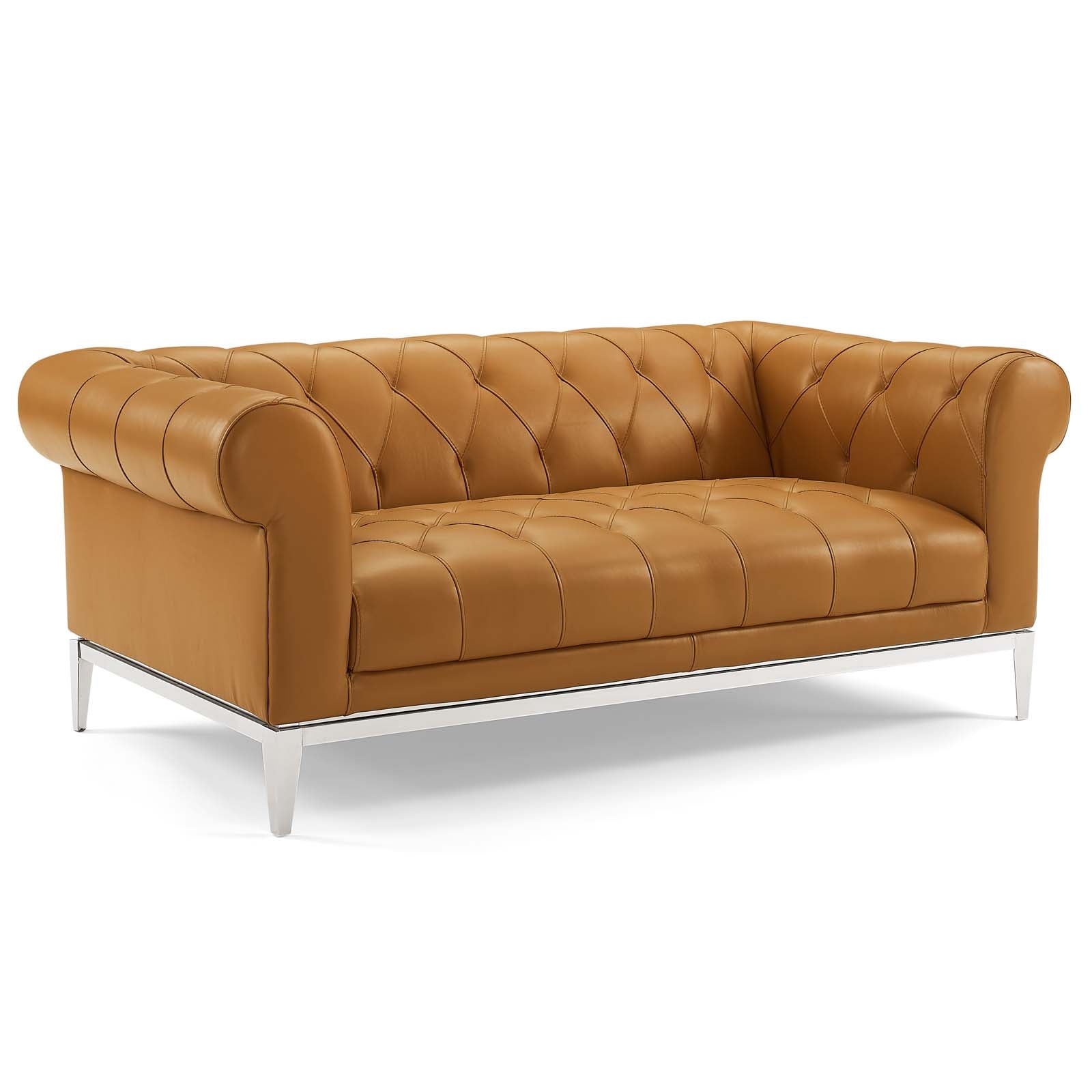 Modway Idyll Tufted Button Upholstered Leather Chesterfield Loveseat - EEI-3442 | Loveseats | Modishstore - 10