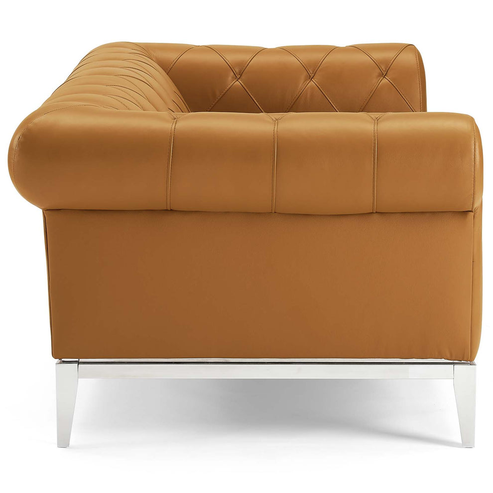 Modway Idyll Tufted Button Upholstered Leather Chesterfield Loveseat - EEI-3442 | Loveseats | Modishstore - 11