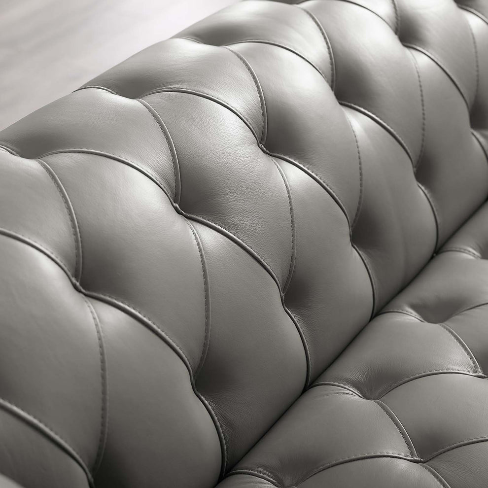 Modway Idyll Tufted Button Upholstered Leather Chesterfield Armchair - EEI-3443 | Armchairs | Modishstore - 7