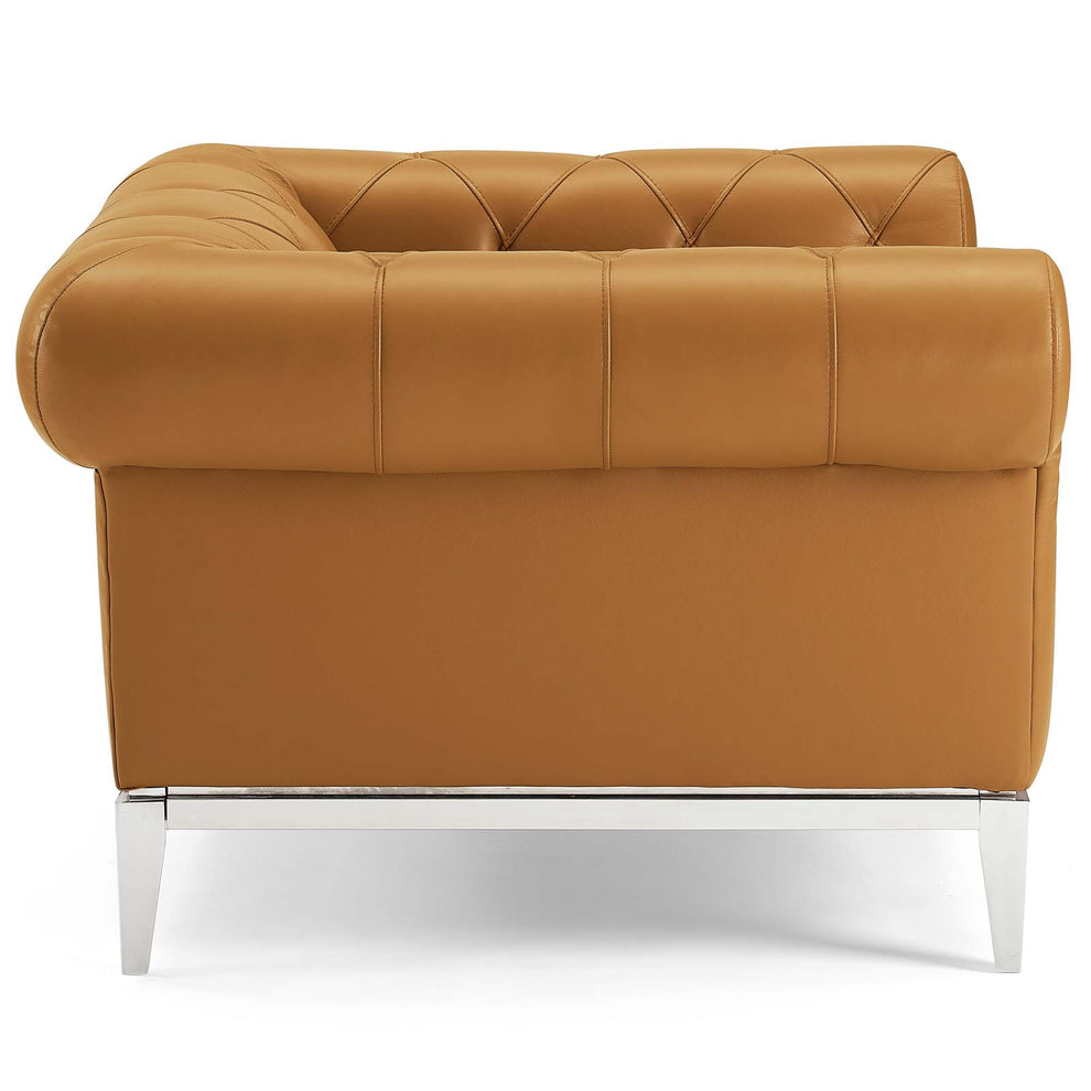 Modway Idyll Tufted Button Upholstered Leather Chesterfield Armchair - EEI-3443 | Armchairs | Modishstore - 10