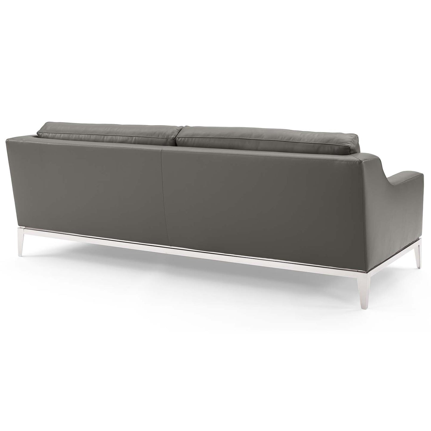 Modway Harness 83.5" Stainless Steel Base Leather Sofa | Sofas | Modishstore-5