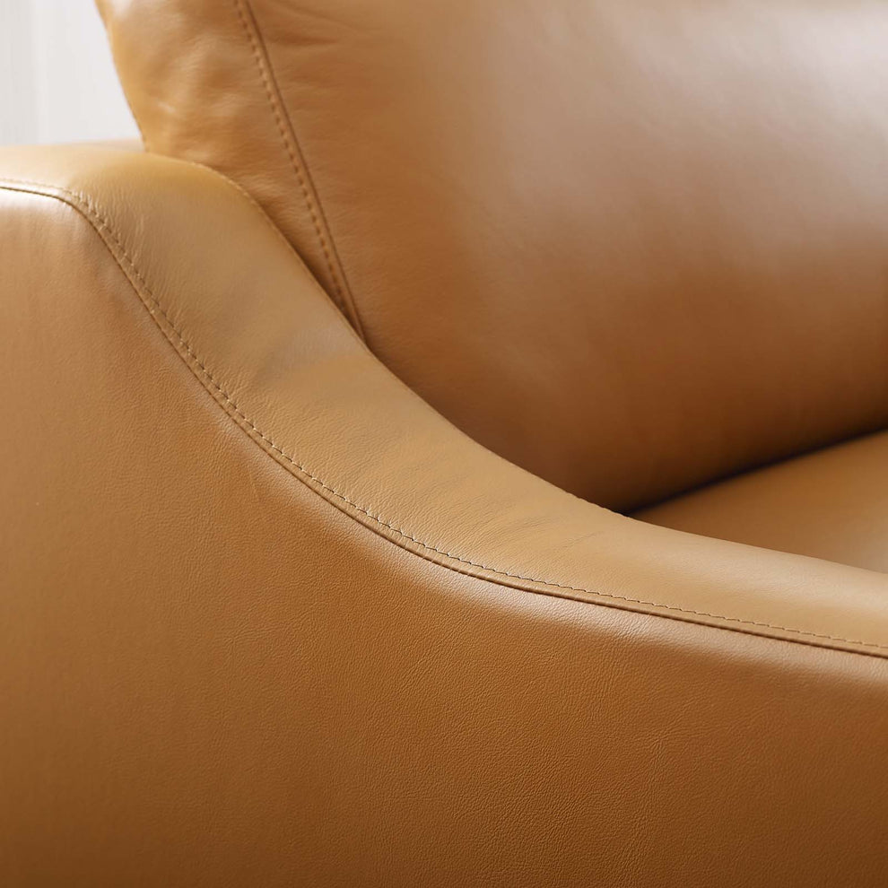 Modway Harness Stainless Steel Base Leather Armchair - EEI-3446 | Armchairs | Modishstore - 13