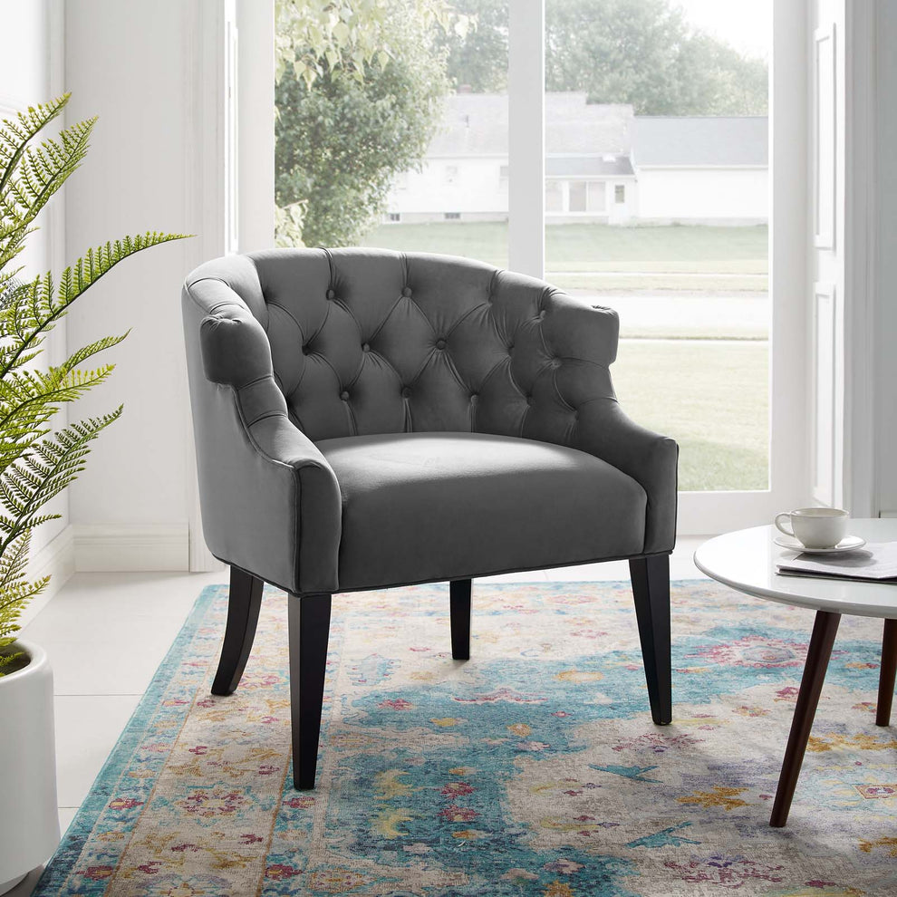 Modway Precept Accent Performance Velvet Armchair - EEI-3452 | Armchairs | Modishstore - 1