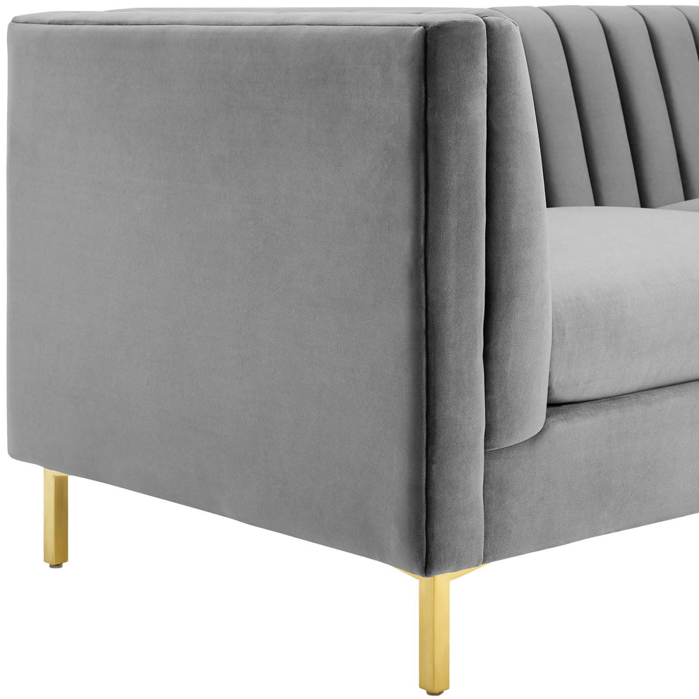 Modway Ingenuity Channel Tufted Performance Velvet Sofa - EEI-3454 | Sofas | Modishstore - 6