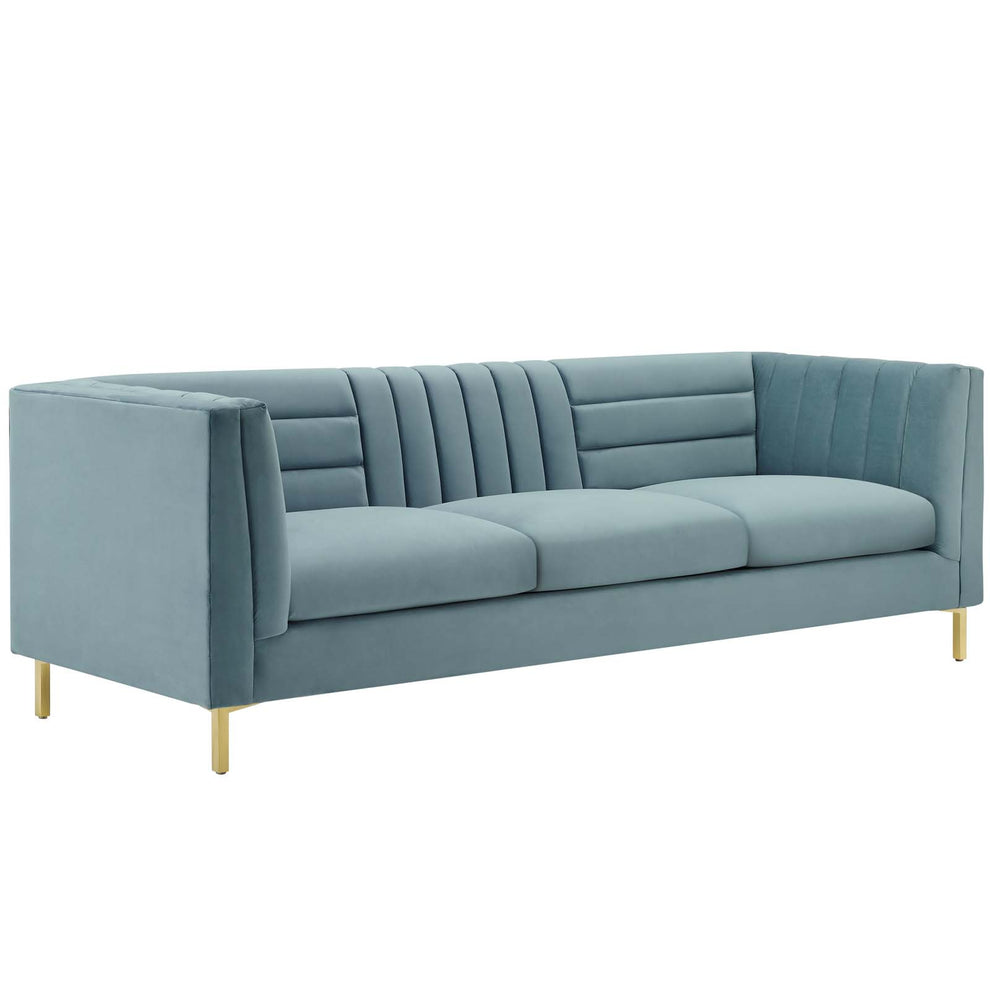 Modway Ingenuity Channel Tufted Performance Velvet Sofa - EEI-3454 | Sofas | Modishstore - 17