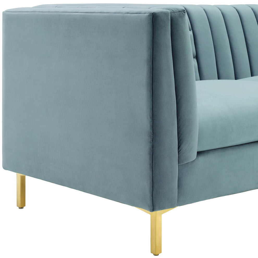 Modway Ingenuity Channel Tufted Performance Velvet Sofa - EEI-3454 | Sofas | Modishstore - 15