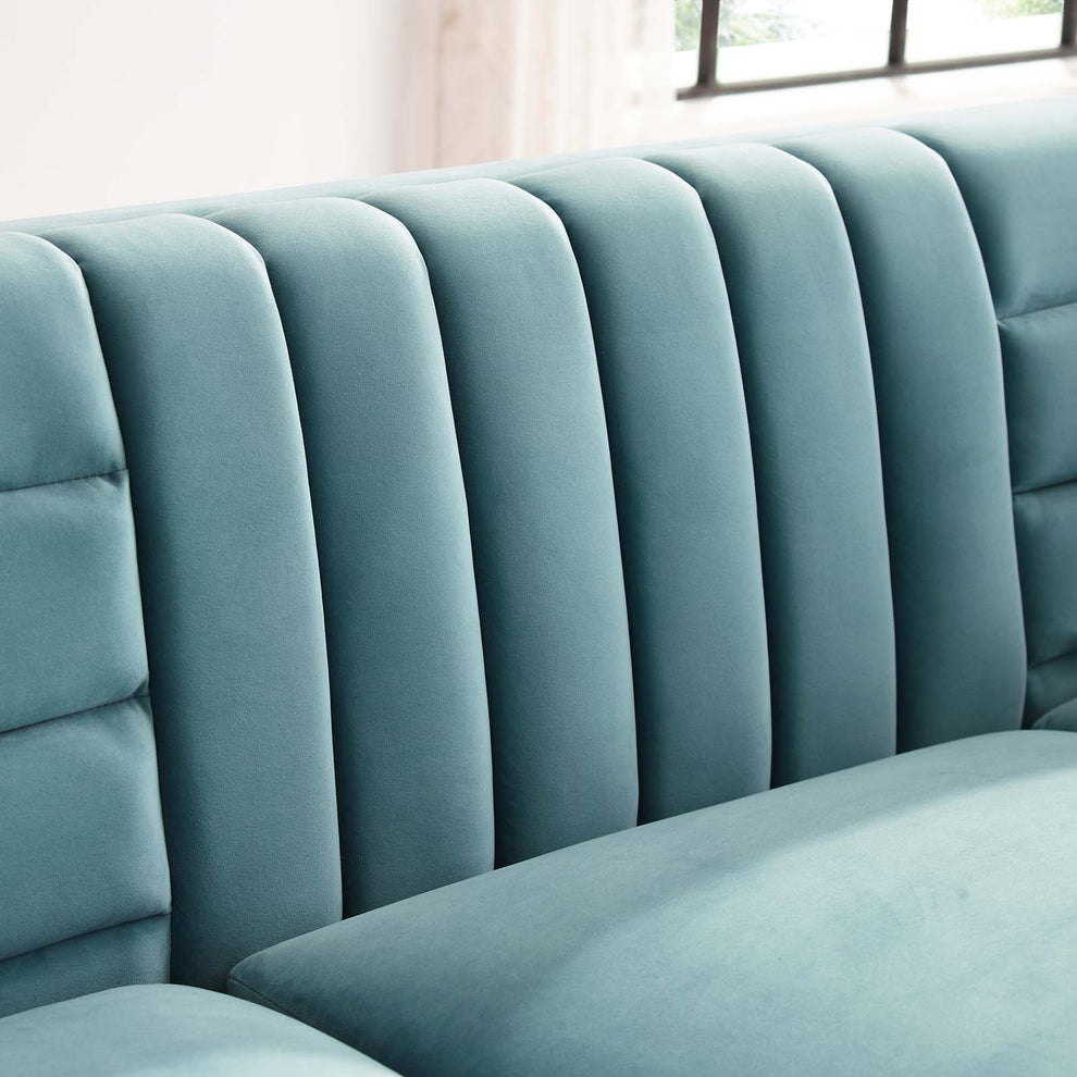 Modway Ingenuity Channel Tufted Performance Velvet Sofa - EEI-3454 | Sofas | Modishstore - 14