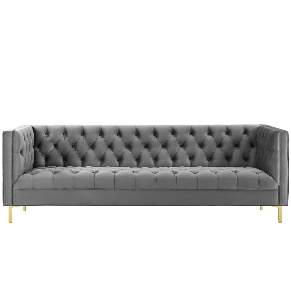 Modway Delight Tufted Button Performance Velvet Sofa - EEI-3455 | sofas | Modishstore - 7