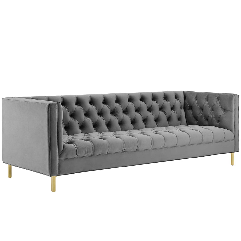 Modway Delight Tufted Button Performance Velvet Sofa - EEI-3455 | sofas | Modishstore - 4