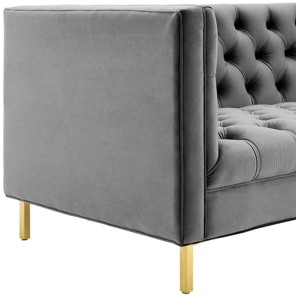 Modway Delight Tufted Button Performance Velvet Sofa - EEI-3455 | sofas | Modishstore - 3